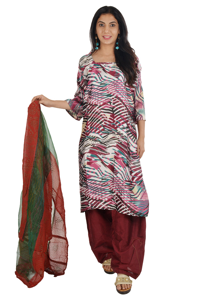 Printed Cotton Salwar kameez chest Plus ...